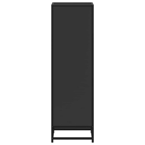 REGAŁ NA KSIĄŻKI CZARNA 33,5X33X107,5CM