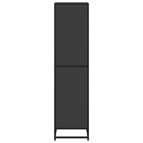 REGAŁ NA KSIĄŻKI CZARNY,40X35X139CM