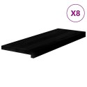 STOPNIE SCHODOWE8 SZT. BRĄZOWE 70X25X2CM LITE DREWNO DĘBOWE