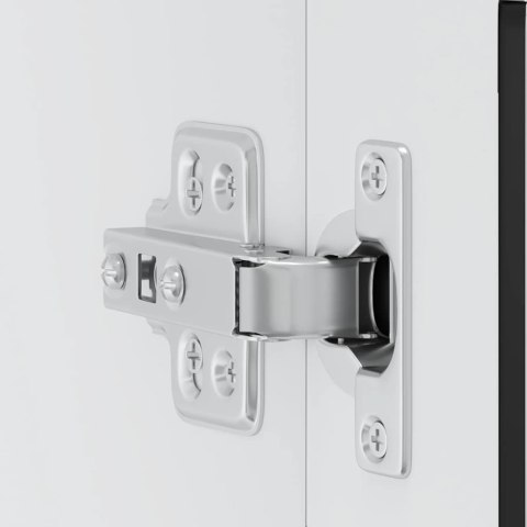 SZAFKA ŚCIENNA KUCHENNA ZE SZKLANYMI DRZWIAMI 60X31X60CM PORTO CZARNA