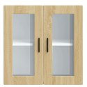 SZAFKA ŚCIENNA KUCHENNA ZE SZKLANYMI DRZWIAMI 60X31X60CM PORTO DĄB SONOMA