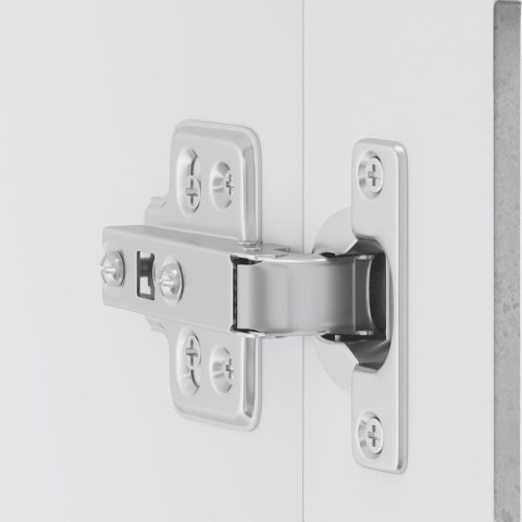 SZAFKA ŚCIENNA KUCHENNA ZE SZKLANYMI DRZWIAMI PORTO SZARY