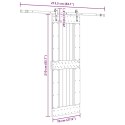 DRZWI PRZESUWNE Z OSPRZĘTEM 70X210CM LITE DREWNO SOSNOWE