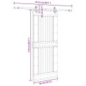 DRZWI PRZESUWNE Z OSPRZĘTEM 95X210CM LITE DREWNO SOSNOWE