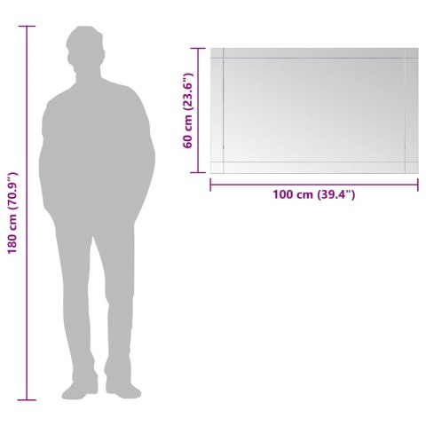 LUSTRO ŚCIENNE 100X 60CM SZKŁO