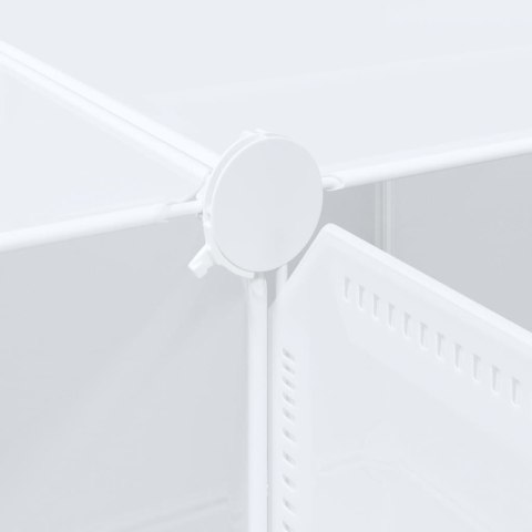 REGAŁ KOSTKOWY Z 16 PRZEGRODAMI Z DRĄŻKAMI NA WIESZAKI PP