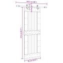 DRZWI PRZESUWNE Z OSPRZĘTEM 85X210CM LITE DREWNO SOSNOWE