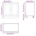 SZAFKA POD ZLEWOZMYWAK PORTO CZARNA 80X46X81,5CM