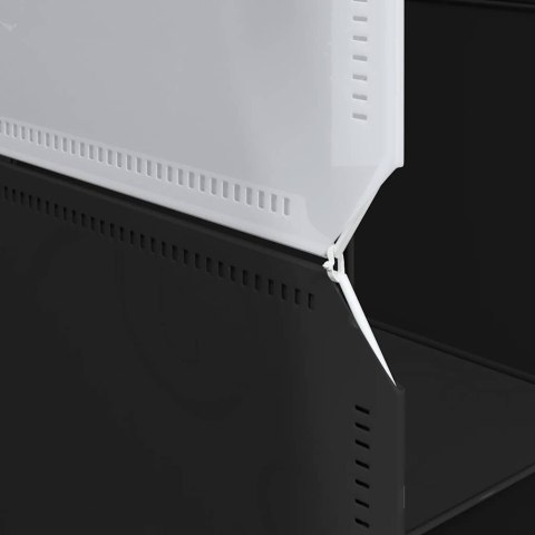 REGAŁ KOSTKOWY Z 12 PRZEGRODAMI I DRĄŻKAMI NA WIESZAKI