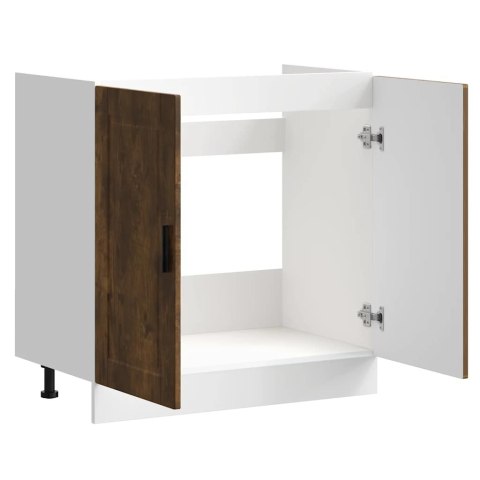 SZAFKA POD ZLEWOZMYWAK PORTO PRZYDYMIONY DĄB 80X46X81,5CM