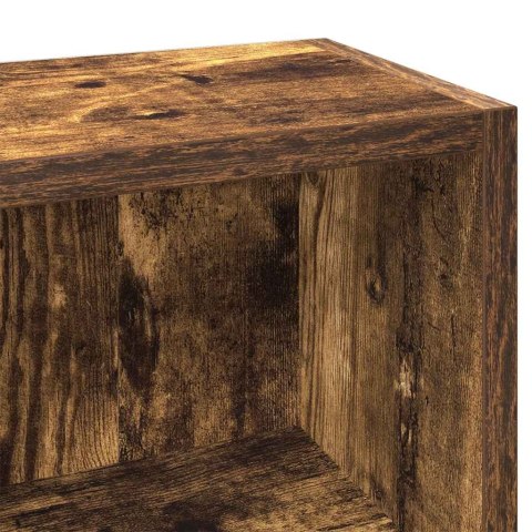 SZAFKI NA PŁYTY CD 2 SZT PRZYDYMIONY DĄB 21X16X93,5CM