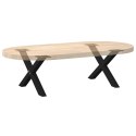 NOGI DO STOLIKA KAWOWEGO 2 SZT. CZARNE 60X(30-31)CM STAL