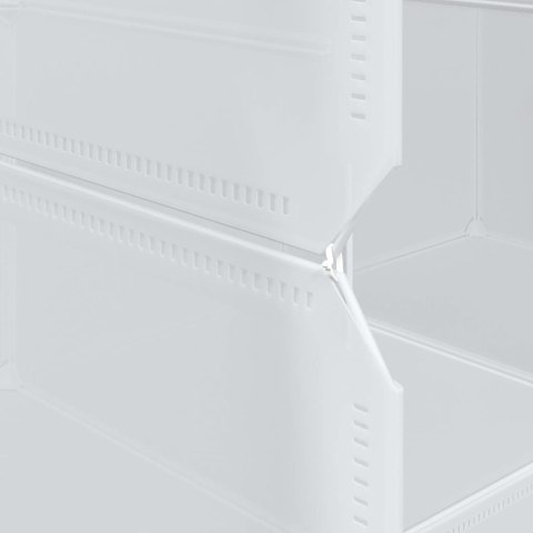 REGAŁ KOSTKOWY Z 12 PRZEGRODAMI I DRĄŻKAMI NA WIESZAKI