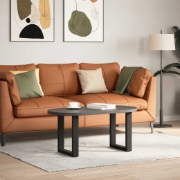 NOGI DO STOLIKA KAWOWEGO 2 SZT. CZARNE 28X(42-43)CM STAL