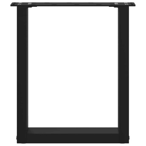 NOGI DO STOLIKA KAWOWEGO 2 SZT. CZARNE 28X(42-43)CM STAL