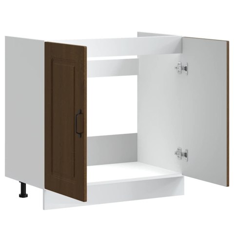 SZAFKA POD ZLEWOZMYWAK KALMAR BRĄZOWY DĄB 80X46X81,5CM