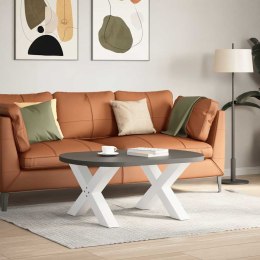 NOGI DO STOLIKA KAWOWEGO W KSZTAŁCIE LITERYX 2 SZT. BIAŁE STAL