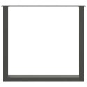 NOGI DO STOLIKA KAWOWEGO 2 SZT. ANTRACYT 90X(72-73)CM STAL