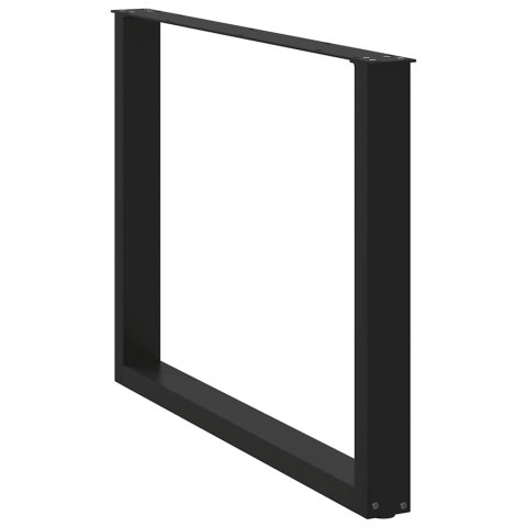 NOGI DO STOLIKA KAWOWEGO 2 SZT. CZARNE 100X(72-73)CM STAL