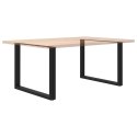 NOGI DO STOLIKA KAWOWEGO 2 SZT. CZARNE 100X(72-73)CM STAL