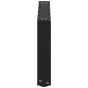 NOGI DO STOLIKA KAWOWEGO 2 SZT. CZARNE 60X(30-31)CM STAL