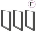 NOGI DO STOLIKA KAWOWEGO 3 SZT. ANTRACYT 90X(72-73)CM STAL