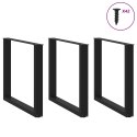 NOGI DO STOLIKA KAWOWEGO 3 SZT. CZARNE 80X(72-73)CM STAL