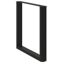 NOGI DO STOLIKA KAWOWEGO 3 SZT. CZARNE 80X(72-73)CM STAL