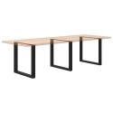 NOGI DO STOLIKA KAWOWEGO 3 SZT. CZARNE 80X(72-73)CM STAL