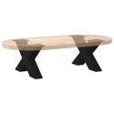 NOGI DO STOLIKA KAWOWEGO 2 SZT. CZARNE 50X(30-31)CM STAL