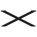 NOGI DO STOLIKA KAWOWEGO 2 SZT. CZARNE 70X(30-31)CM STAL
