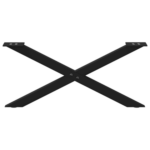 NOGI DO STOLIKA KAWOWEGO 2 SZT. CZARNE 70X(30-31)CM STAL