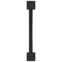 NOGI DO STOLIKA KAWOWEGO 2 SZT. CZARNE 70X(30-31)CM STAL