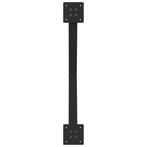 NOGI DO STOLIKA KAWOWEGO 2 SZT. CZARNE 70X(30-31)CM STAL
