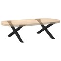 NOGI DO STOLIKA KAWOWEGO 2 SZT. CZARNE 70X(30-31)CM STAL