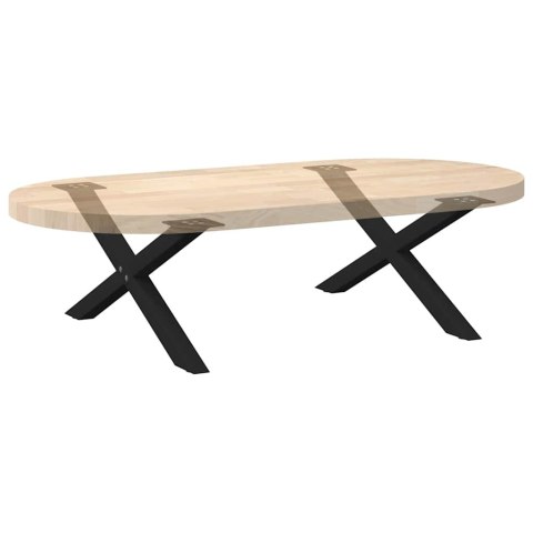 NOGI DO STOLIKA KAWOWEGO 2 SZT. CZARNE 70X(30-31)CM STAL