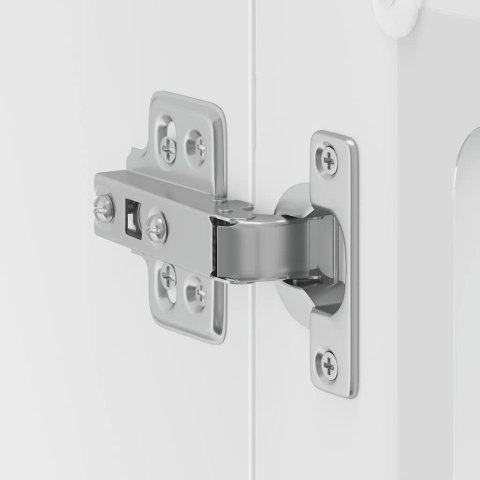 SZAFKA ŚCIENNA KUCHENNA ZE SZKLANYMI DRZWIAMI 40X31X60CM BIAŁA