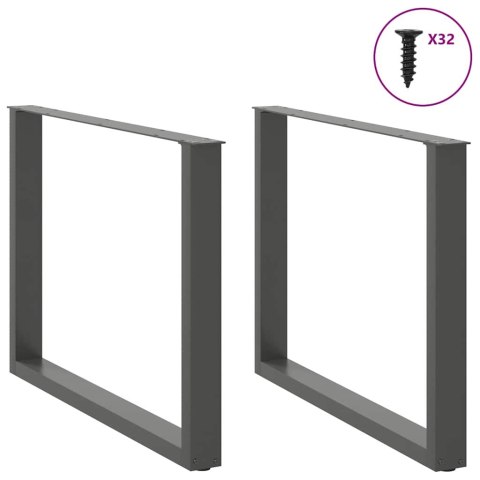 NOGI DO STOLIKA KAWOWEGO 2 SZT. ANTRACYT 100X(72-73)CM