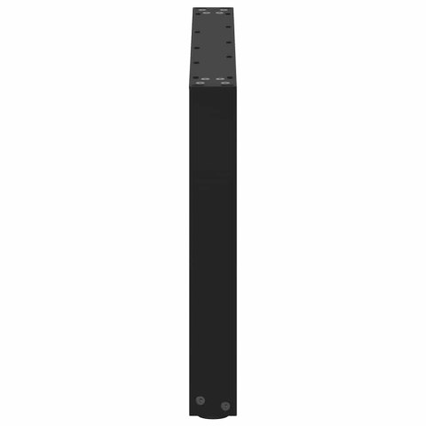 NOGI DO STOLIKA KAWOWEGO 2 SZT. CZARNE 70X(42-43)CM STAL