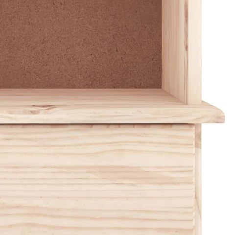 BIBLIOTECZKA Z SZUFLADAMI ALTA 77X35X186,5CM LITA SOSNA