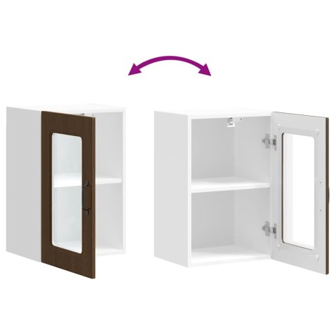 SZAFKA ŚCIENNA KUCHENNA ZE DRZWIAMI KALMAR BRĄZOWY DĄB