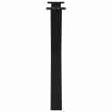 NOGI DO STOŁU JADALNEGO 2 SZT. CZARNE 80X(72-73)CM STAL
