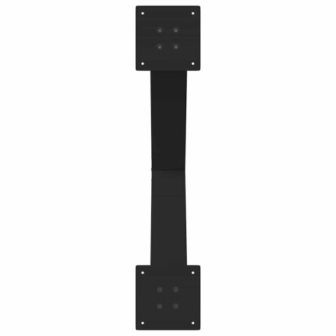 NOGI DO STOŁU JADALNEGO 2 SZT. CZARNE 80X(72-73)CM STAL
