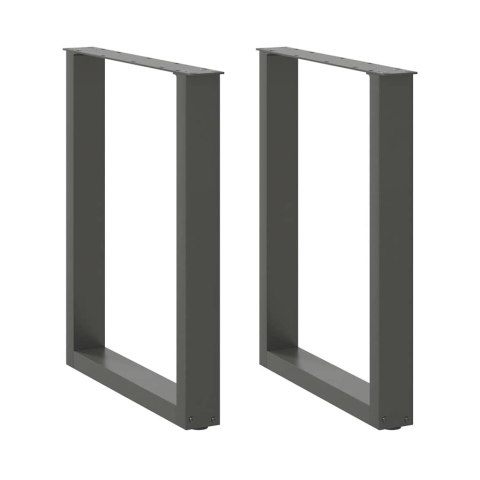 NOGI DO STOLIKA KAWOWEGO 2 SZT. ANTRACYT 70X(72-73)CM STAL