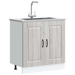 SZAFKA POD ZLEWOZMYWAK KALMAR SZARY DĄB SONOMA 80X46X81,5CM