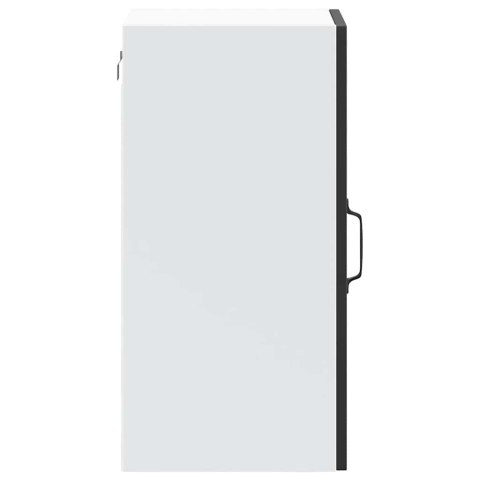 SZAFKA ŚCIENNA KUCHENNA ZE SZKLANYMI DRZWIAMI 40X31X60CM CZARNA