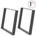 VIDXL NOGI DO STOŁU JADALNIANEGO 2 SZT. ANTRACYT 90X(72-73)CM STAL