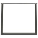VIDXL NOGI DO STOŁU JADALNIANEGO 2 SZT. ANTRACYT 90X(72-73)CM STAL