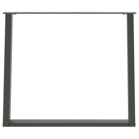VIDXL NOGI DO STOŁU JADALNIANEGO 2 SZT. ANTRACYT 90X(72-73)CM STAL