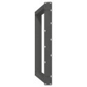 VIDXL NOGI DO STOŁU JADALNIANEGO 2 SZT. ANTRACYT 90X(72-73)CM STAL